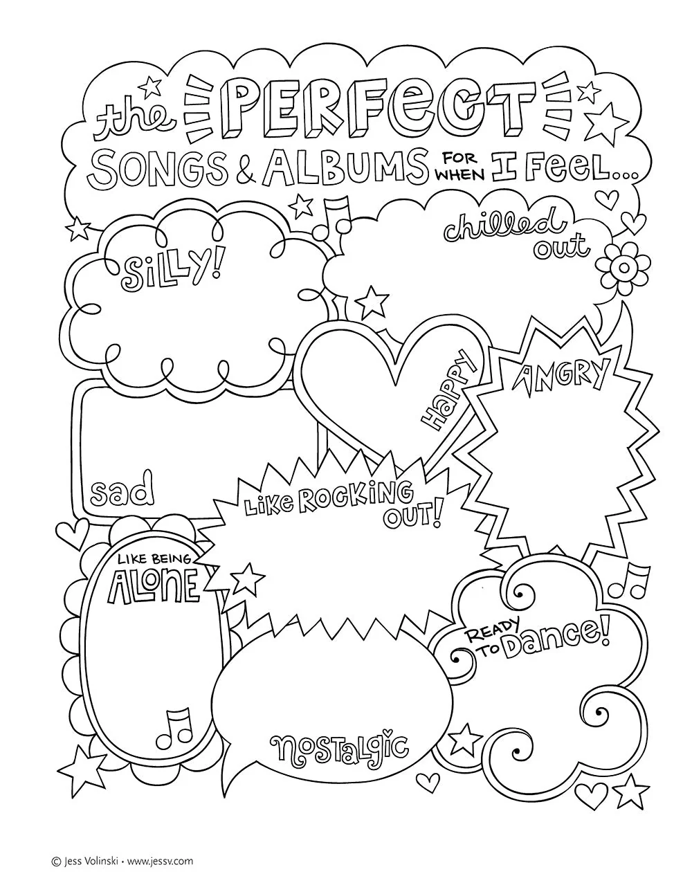 Notebook Doodles Peace, Love, and Music - Image 6