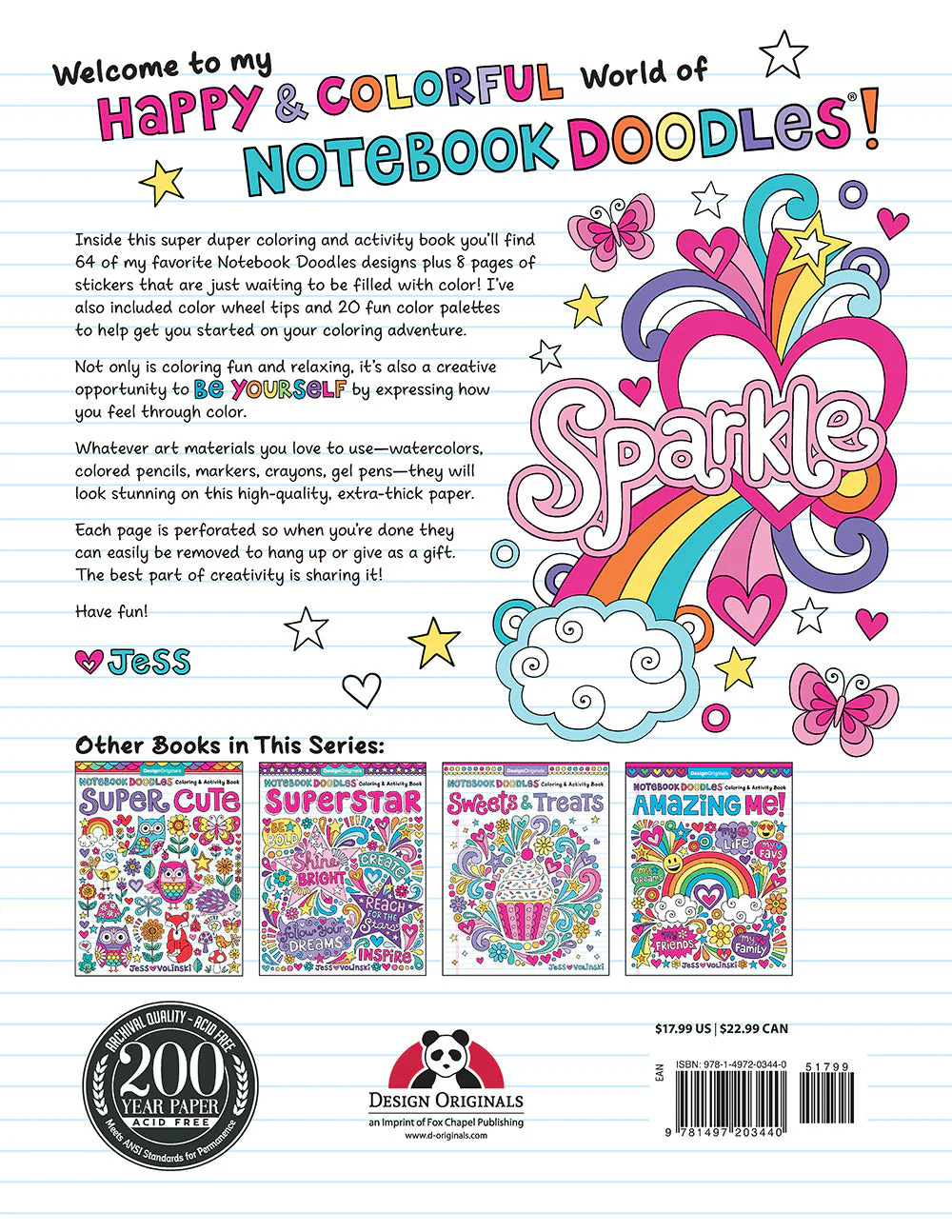 Notebook Doodles Super Duper Coloring & Activity Book - Image 9