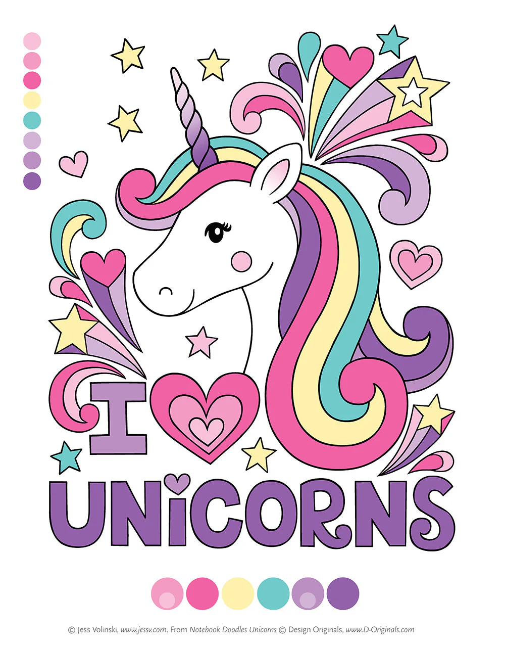 Notebook Doodles Unicorns - Image 6