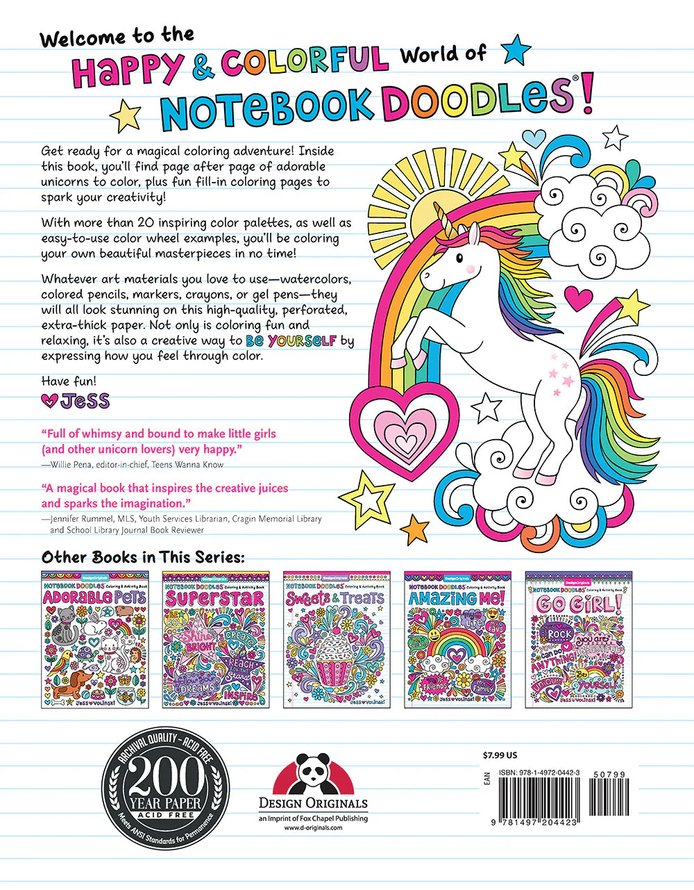 Notebook Doodles Unicorns - Image 9