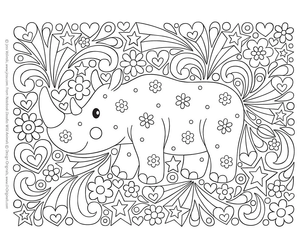 Notebook Doodles Wild Animals - Image 5
