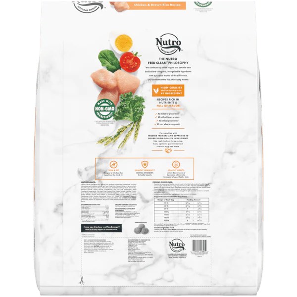 Nutro Natural Choice Large Breed Adult Chicken Dry Dog Food (30lb) - Image 2