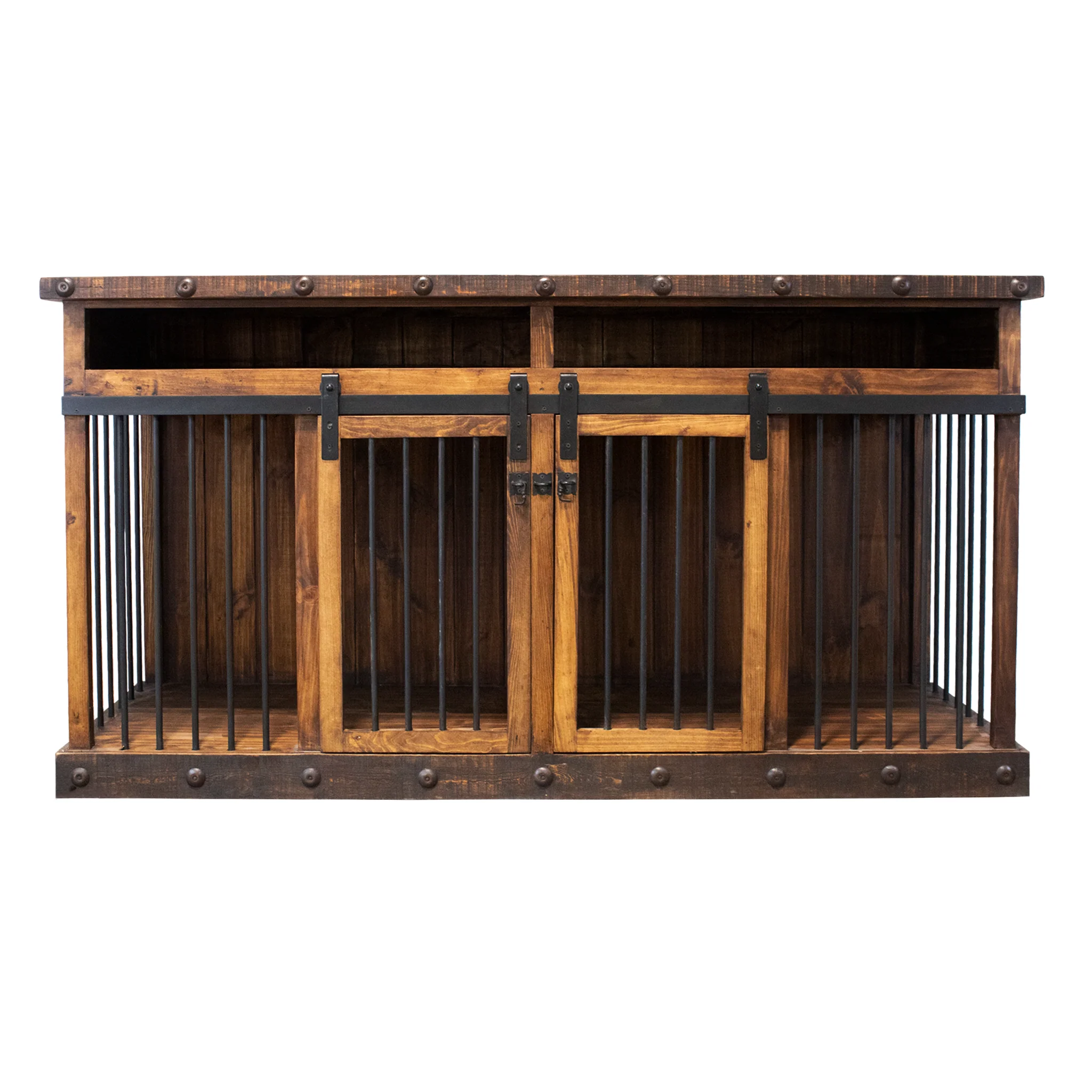 Oasis Large Dog Wood Kennel Dark Wax - Image 2