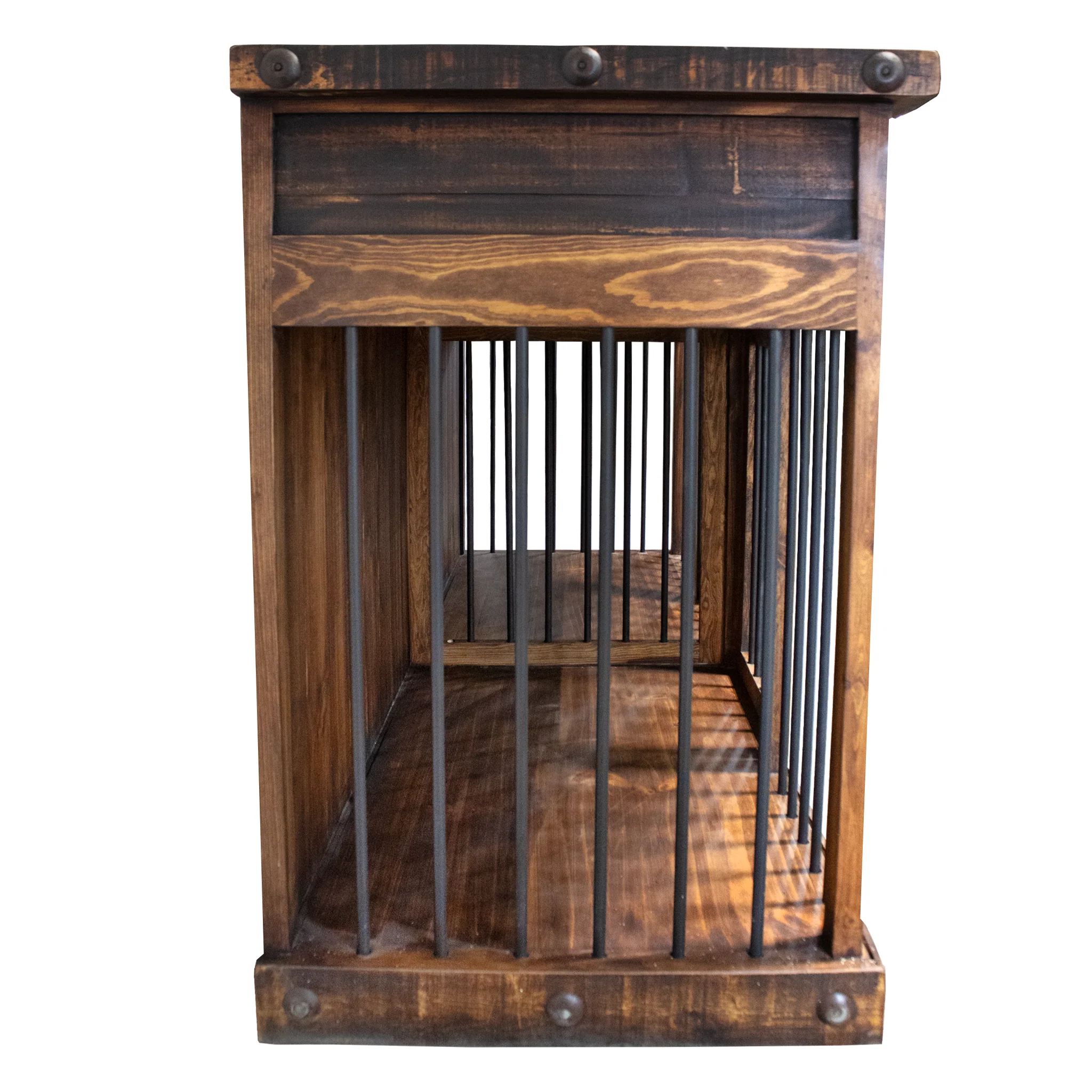 Oasis Large Dog Wood Kennel Dark Wax - Image 4