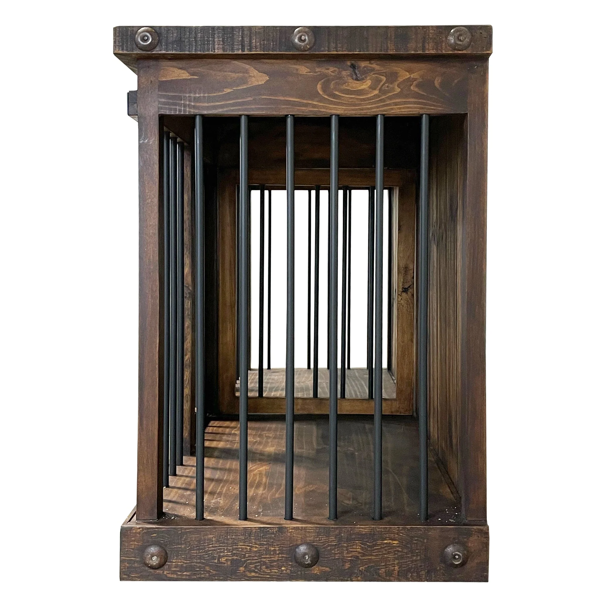 Oasis Medium Dog Rustic Wood Kennel - Image 4