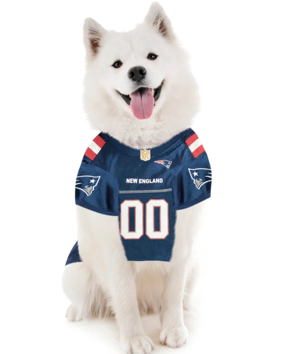 Official NFL New England Patriots Mesh Dog Jersey By Pets First - Image 4