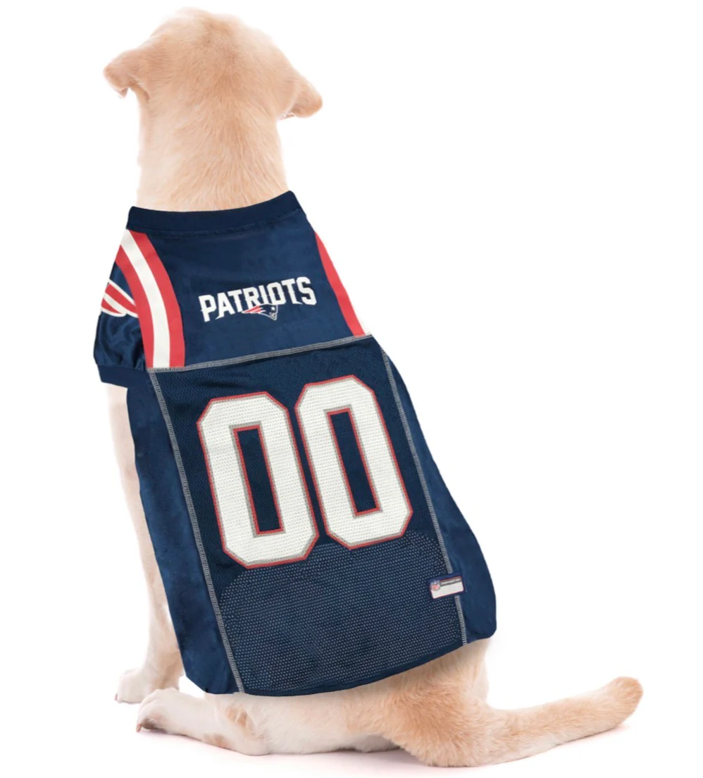 Official NFL New England Patriots Mesh Dog Jersey By Pets First - Image 5