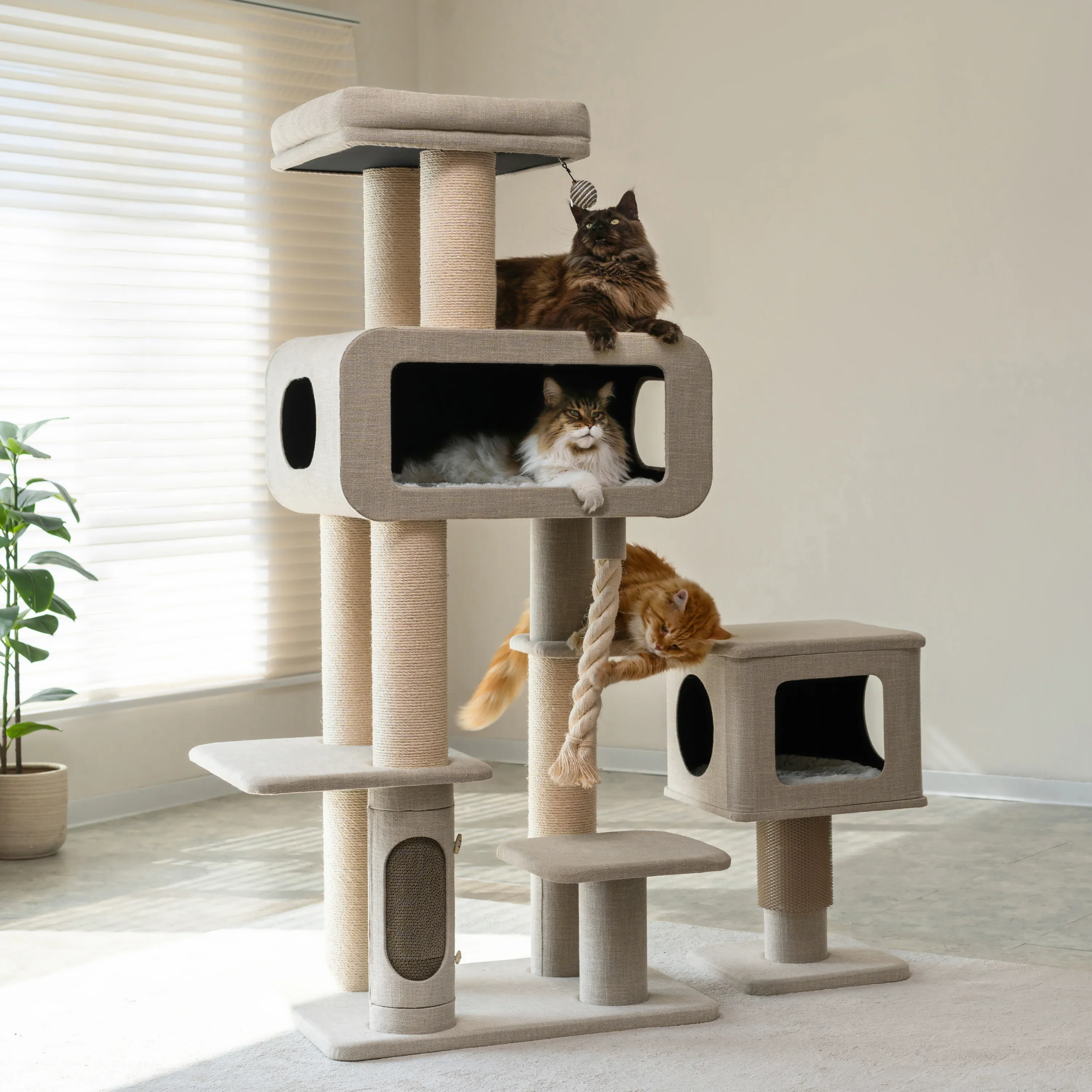 Ontario Grand Luxe Cat Tree – Built for Large Breeds - Image 7