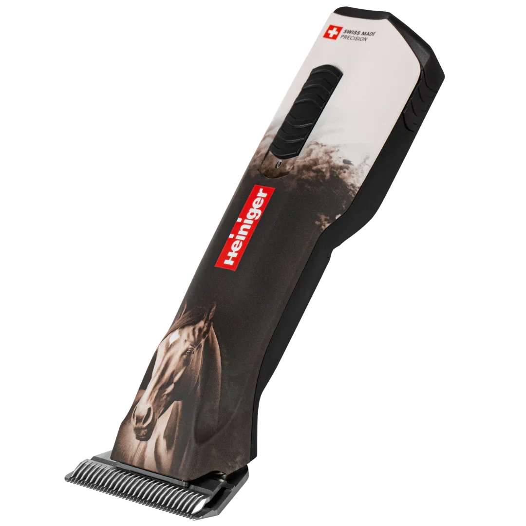 Opal Horse Design Cordless Clipper with Two Batteries with Free Grip by Heiniger - Image 4