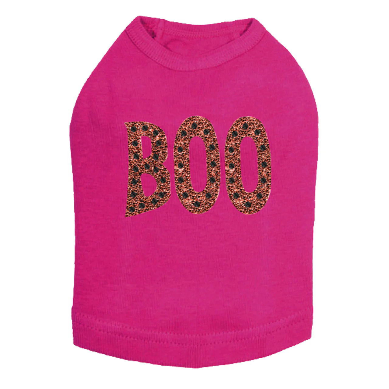 Orange Glitter Boo - Dog Tank - Image 4