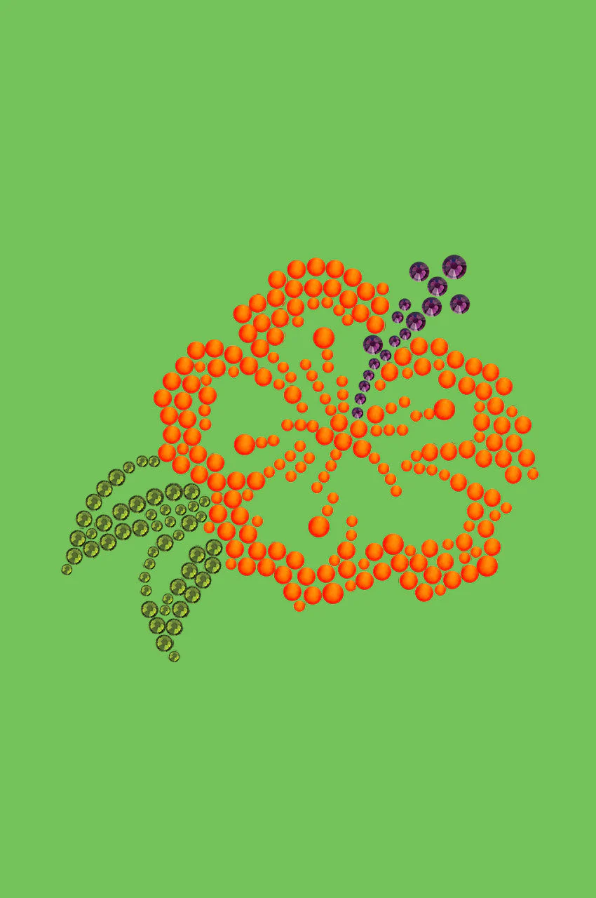 Orange Hibiscus - Bandanna - Image 4