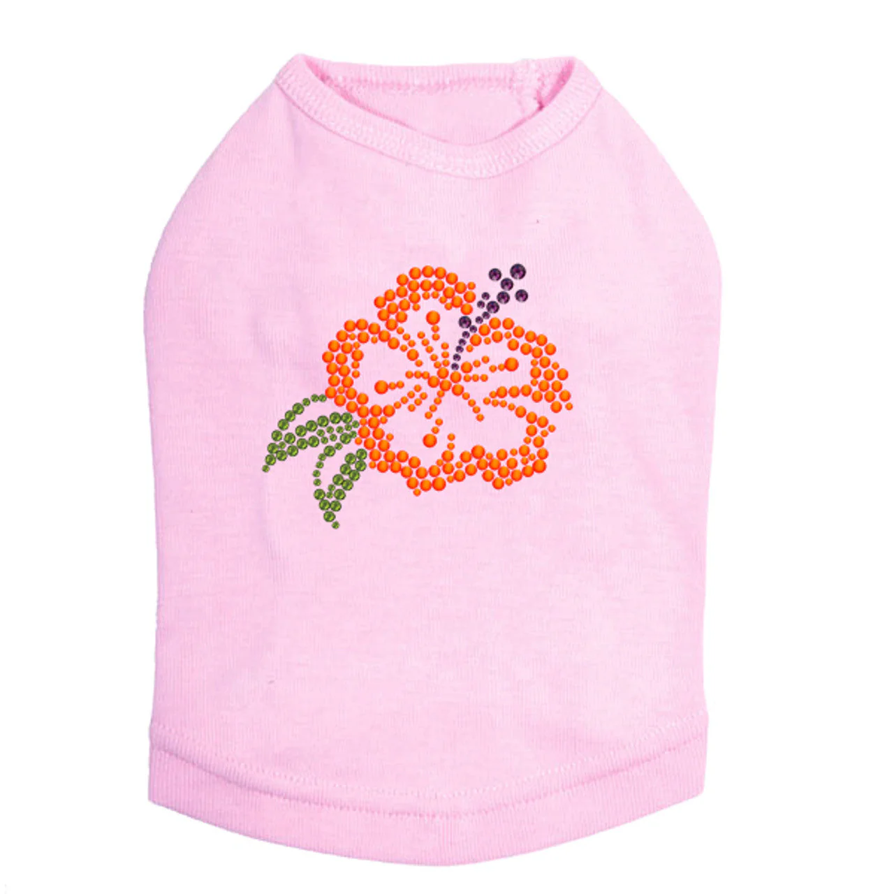 Orange Hibiscus - Dog Tank - Image 6