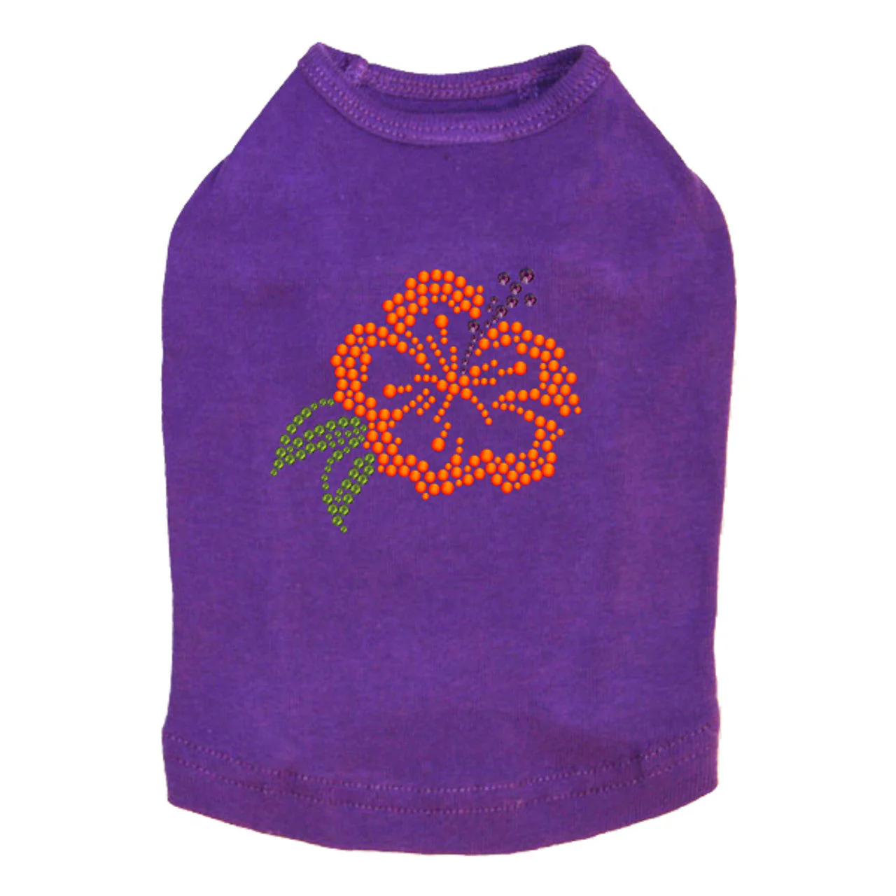 Orange Hibiscus - Dog Tank - Image 9
