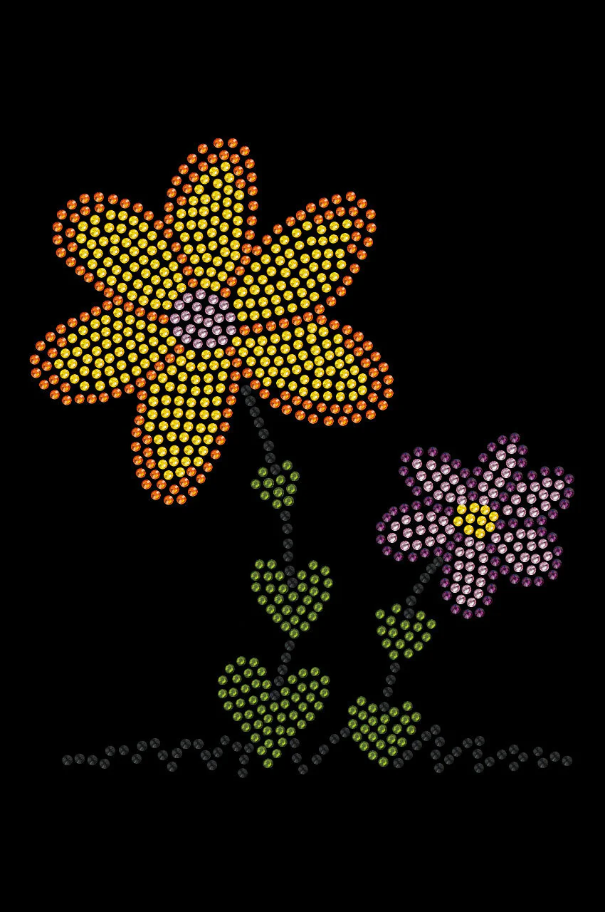 Orange & Purple Flowers - Custom Tutu