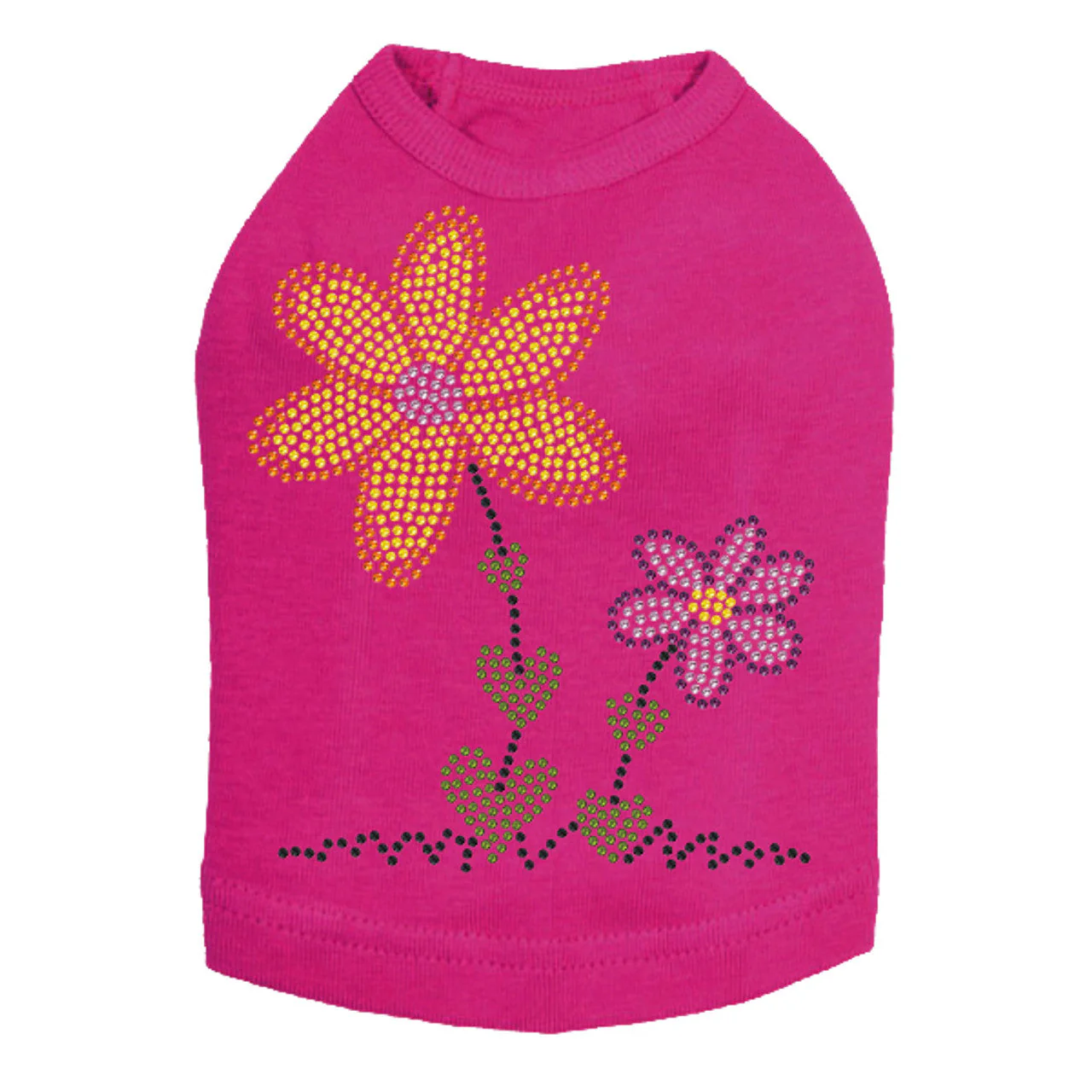 Orange & Purple Flowers - Dog Tank - Image 10