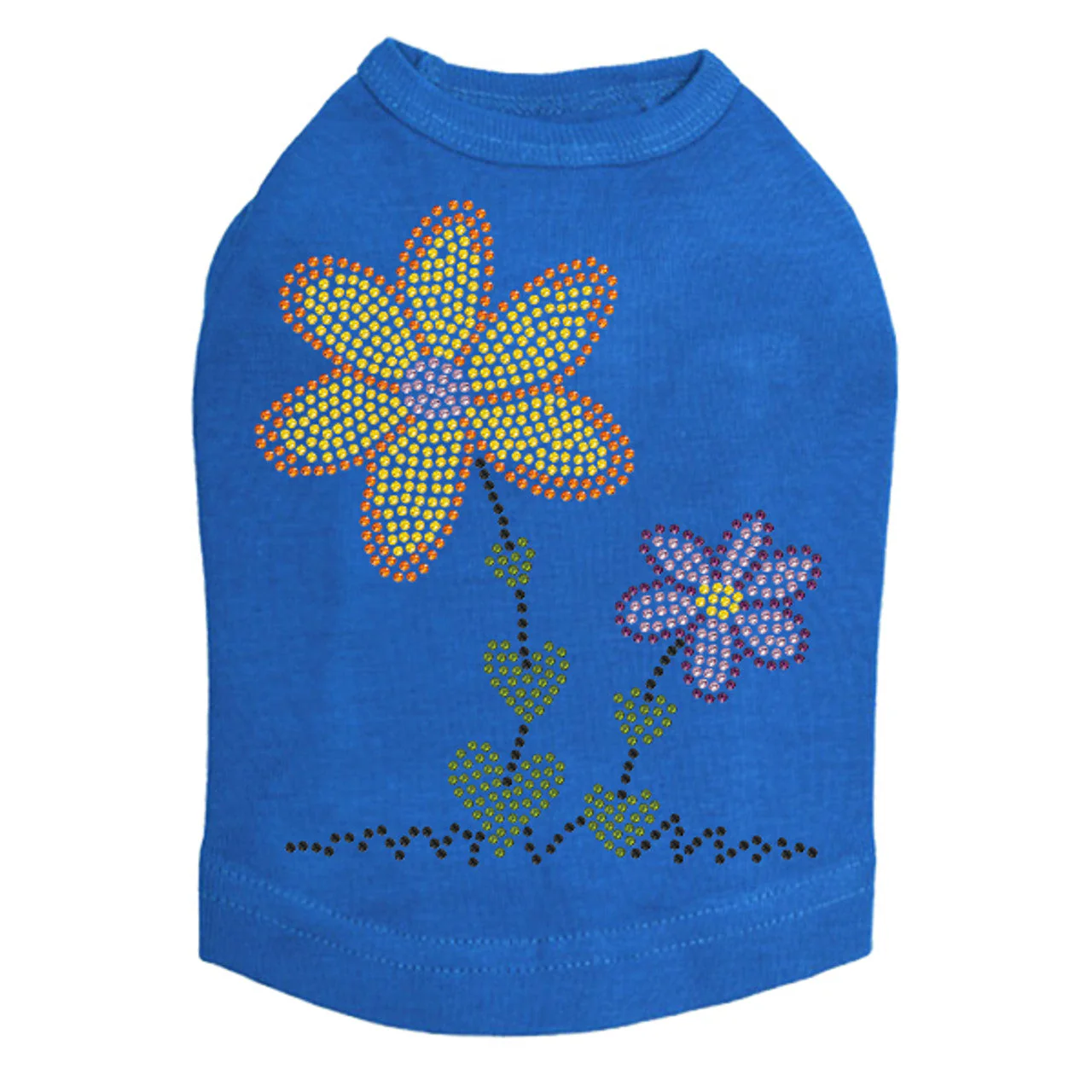 Orange & Purple Flowers - Dog Tank - Image 5