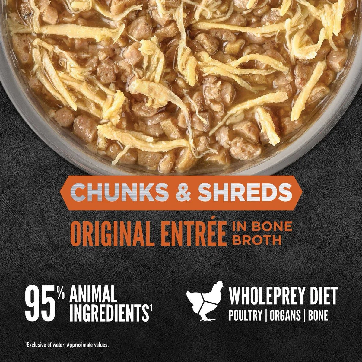 Orijen Grain Free Chunks & Shreds, Original Wet Cat Food (3oz) - Image 2
