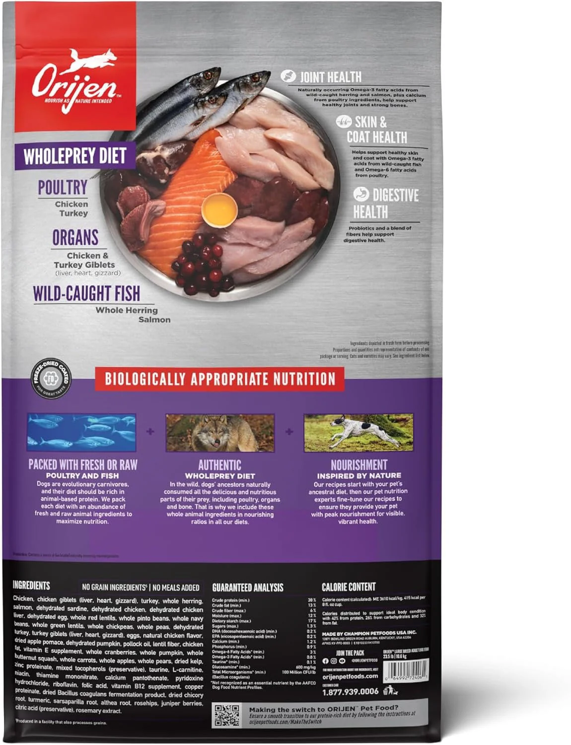Orijen Large Breed Adult Dry Dog Food (23.5lb) - Image 2