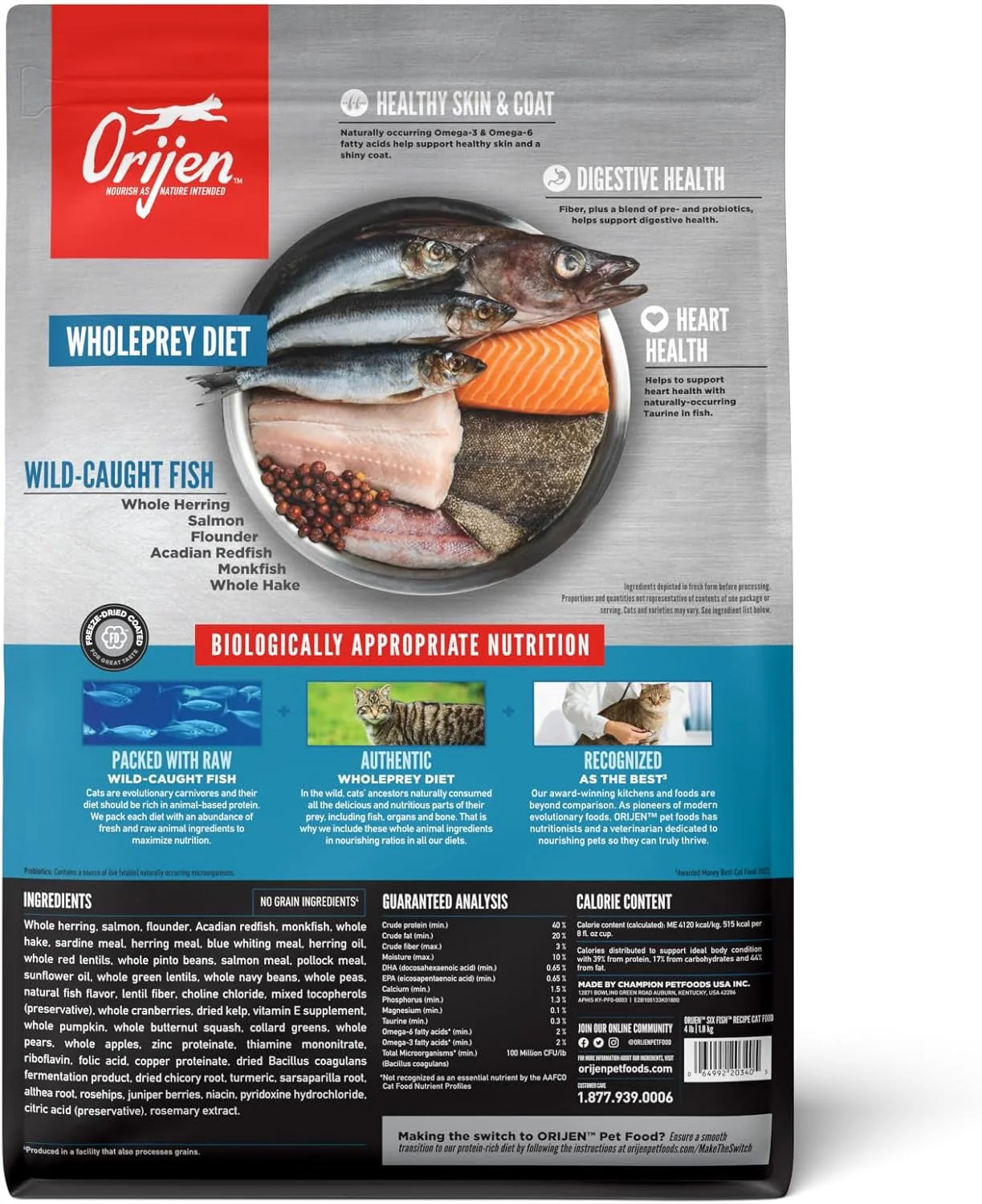 Orijen Six Fish Dry Cat Food - Image 2