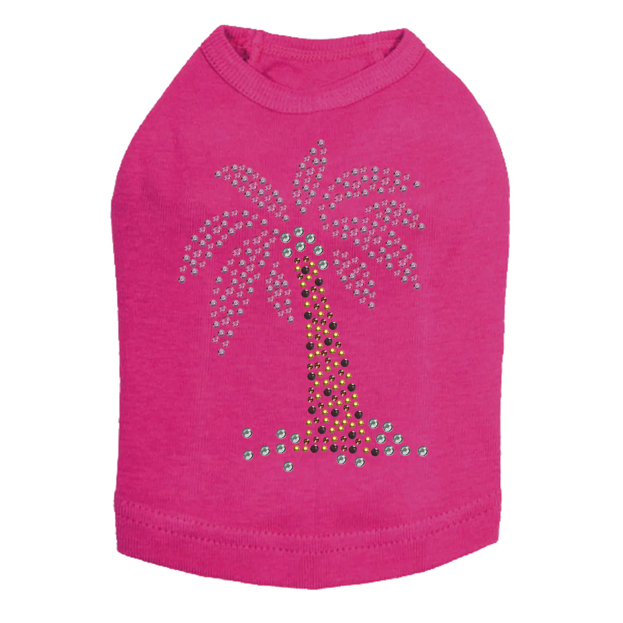 Palm Tree (Pink) Dog Tank - Image 11