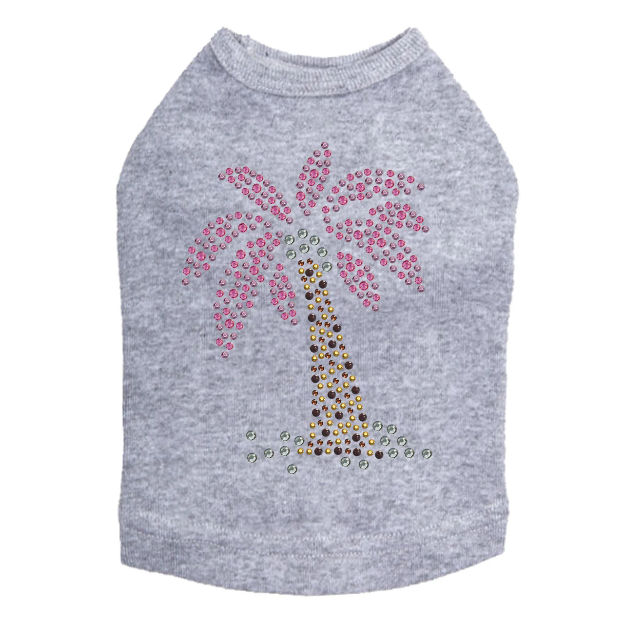 Palm Tree (Pink) Dog Tank - Image 12