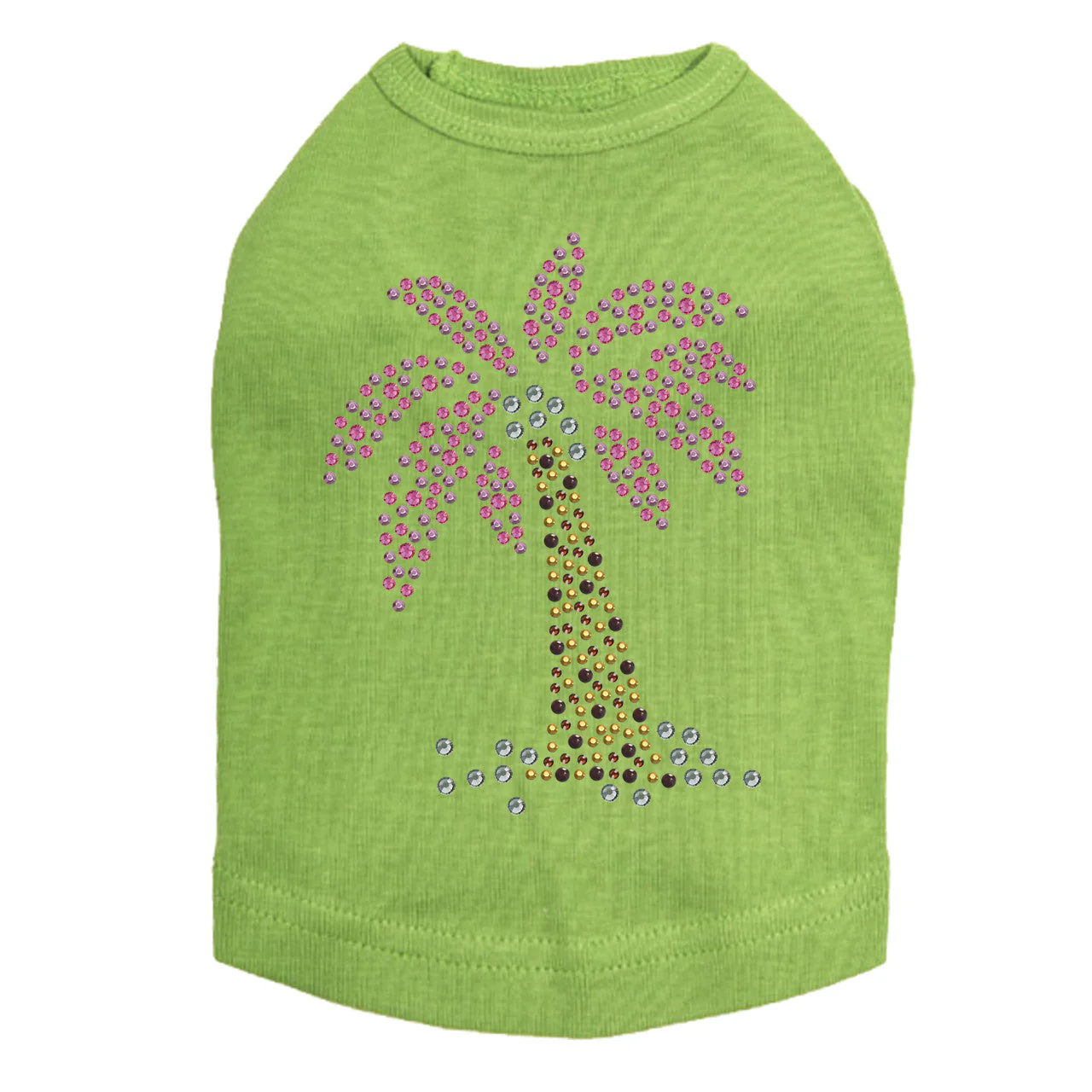 Palm Tree (Pink) Dog Tank - Image 14