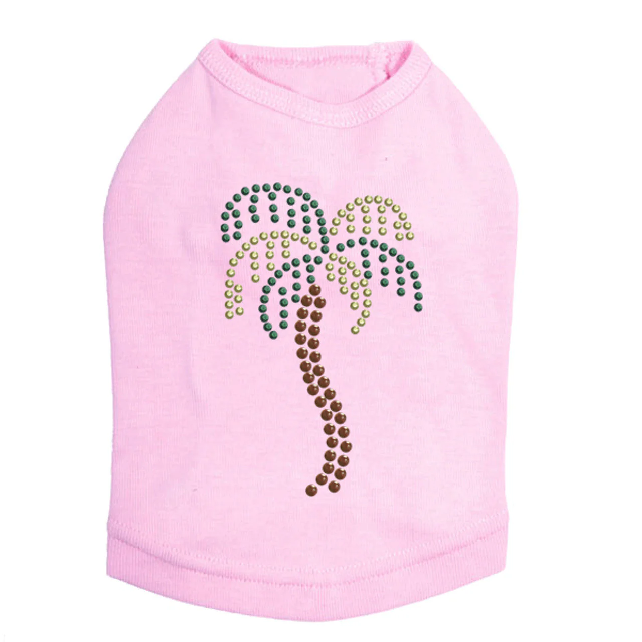 Palm Tree (Rhinestuds) - Dog Tank - Image 3