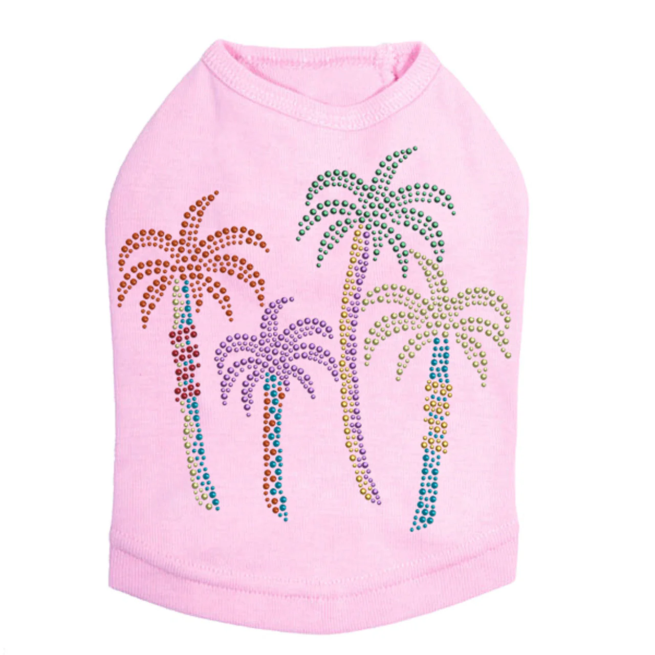 Palm Trees - Multicolor - Dog Tank - Image 4