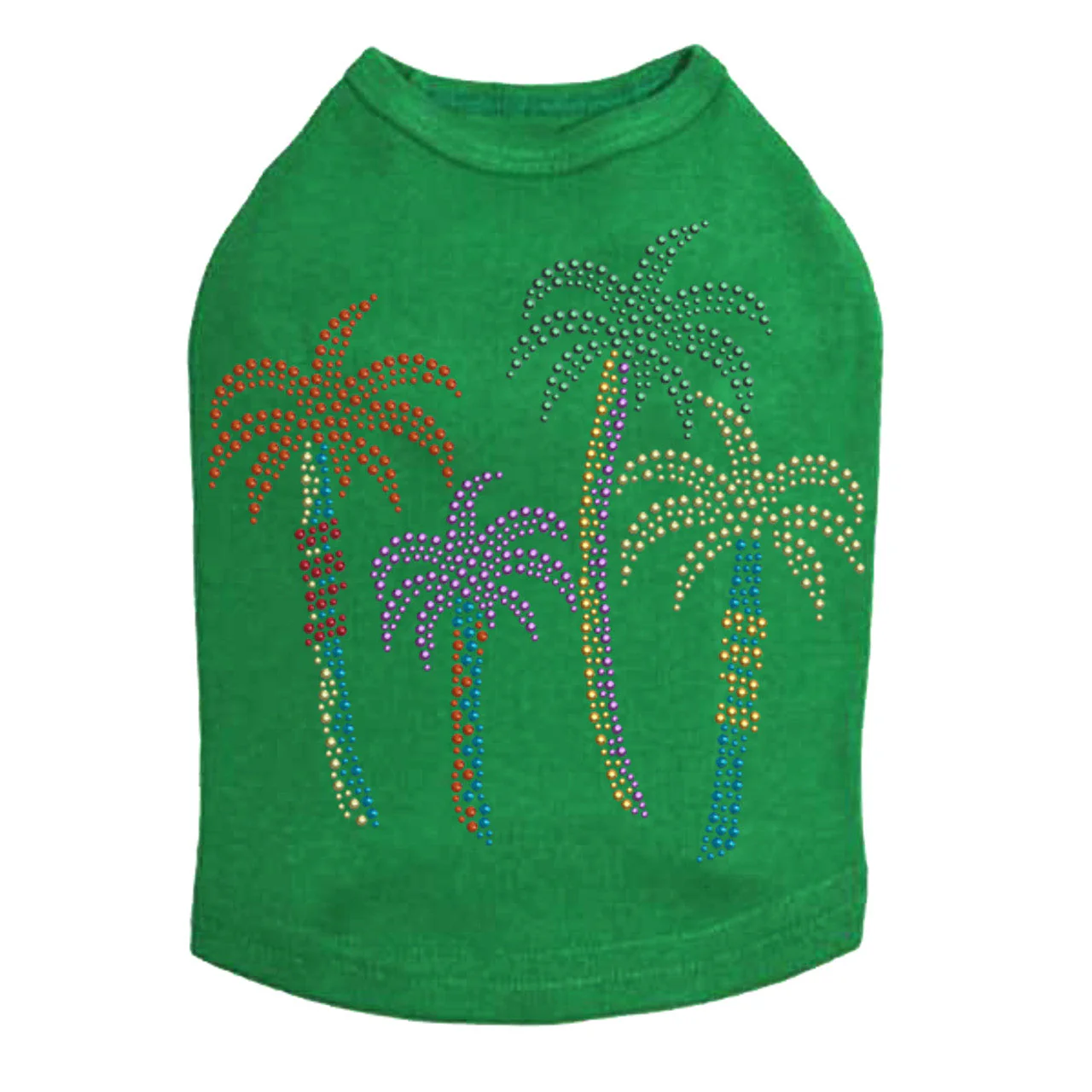 Palm Trees - Multicolor - Dog Tank - Image 7