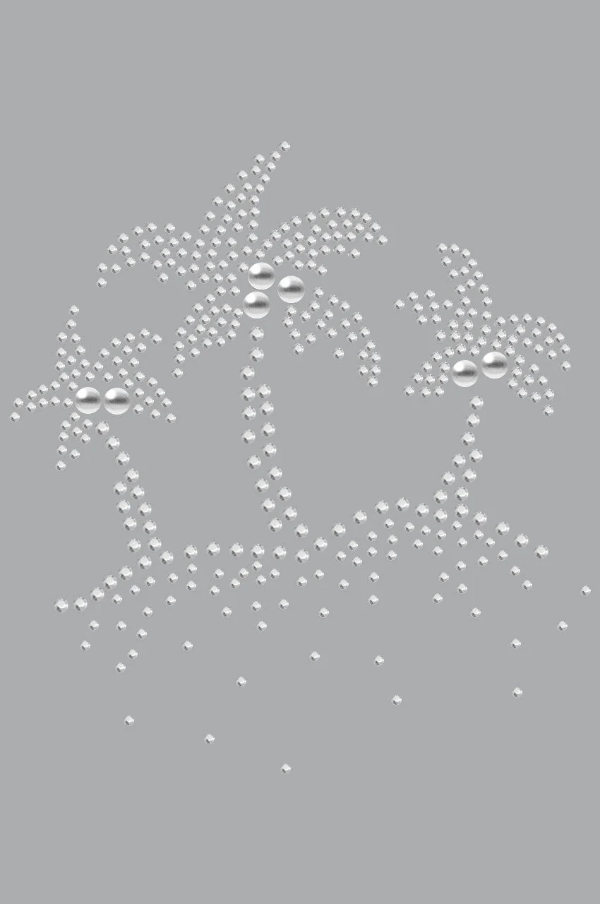 Palm Trees (Silver) - Bandanna - Image 14