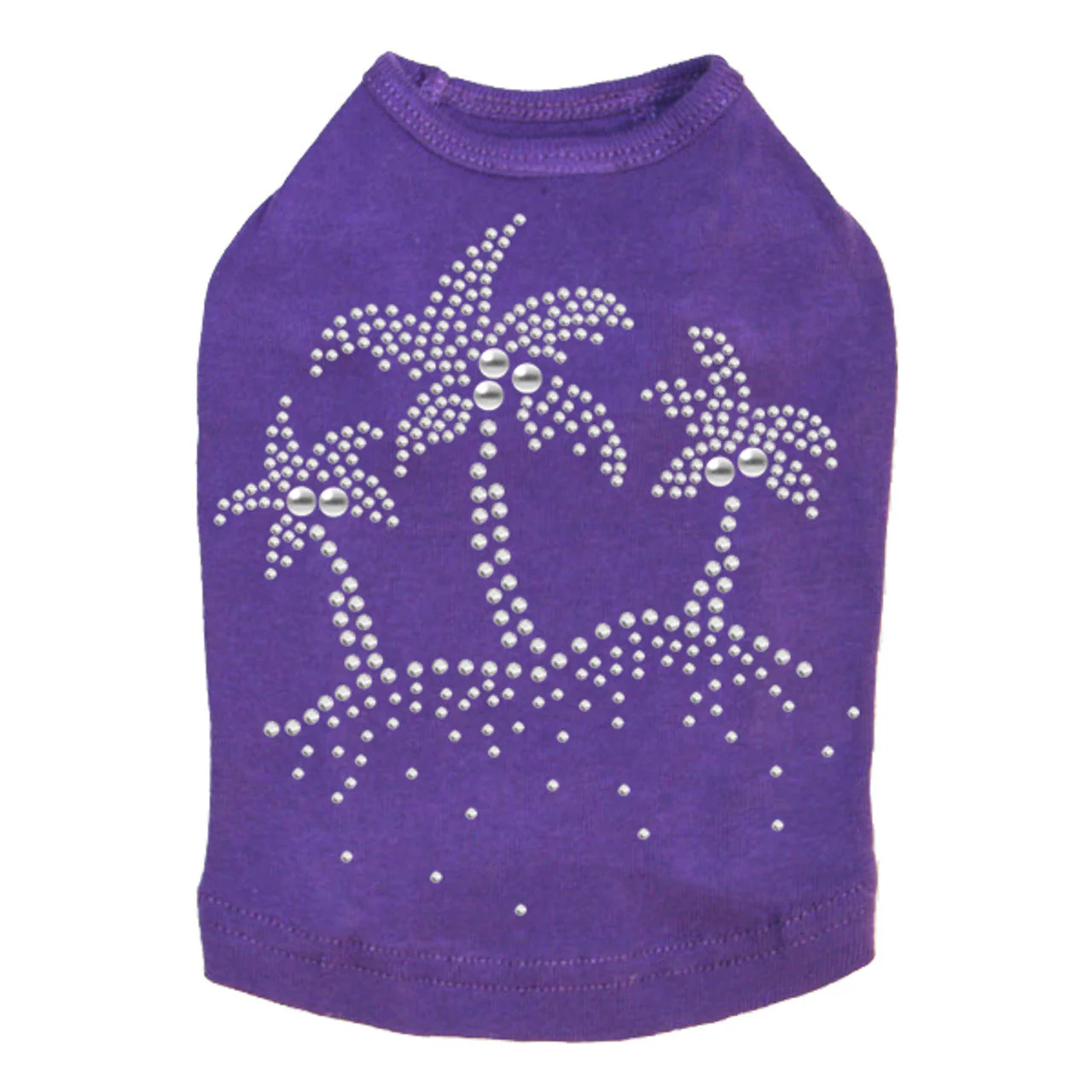Palm Trees (Silver) - Dog Tank - Image 10
