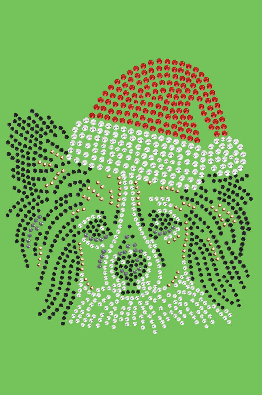 Papillon with Santa Hat - Bandana - Image 3