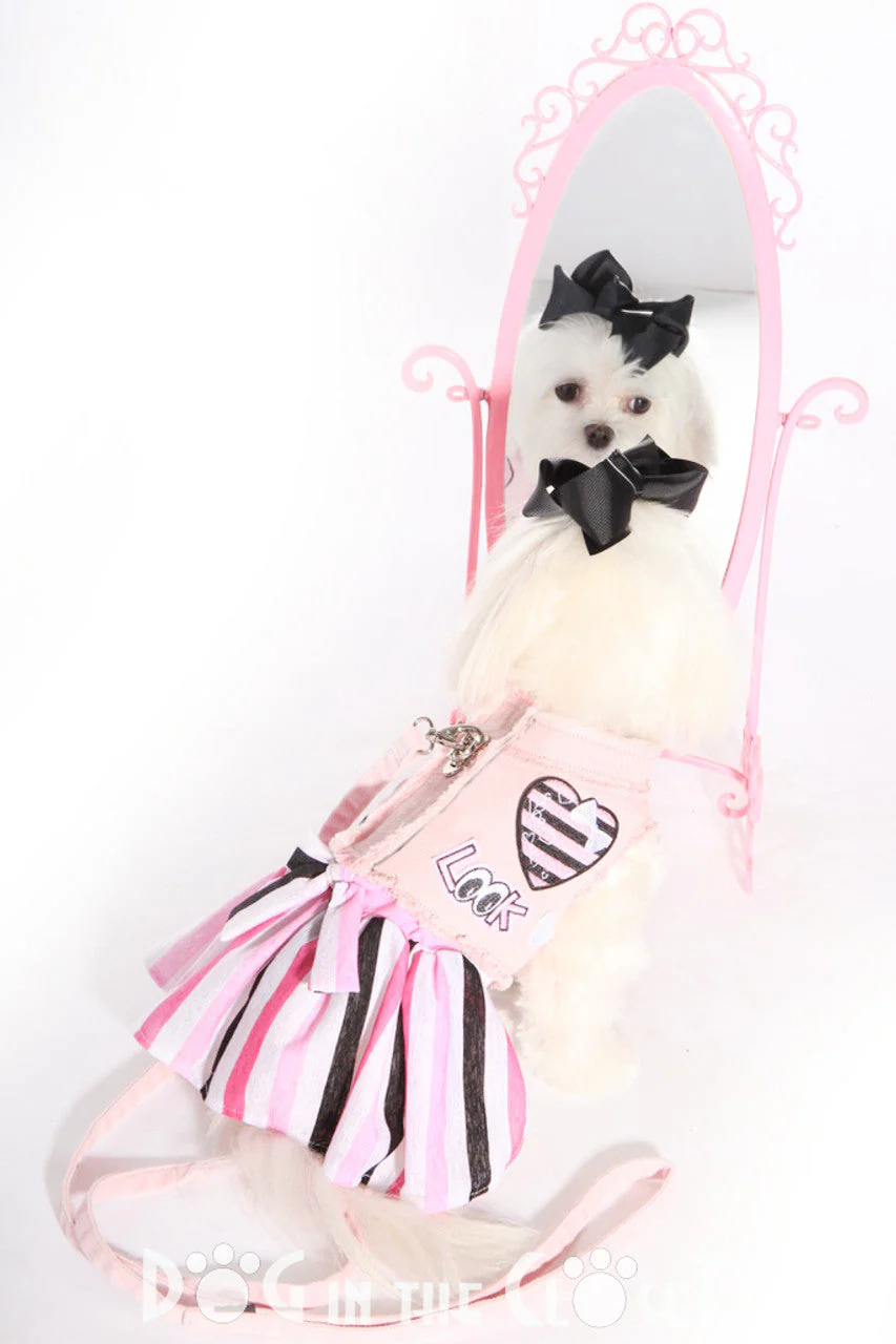 Paris Frayed Denim Harness Vest with Patches - Image 3