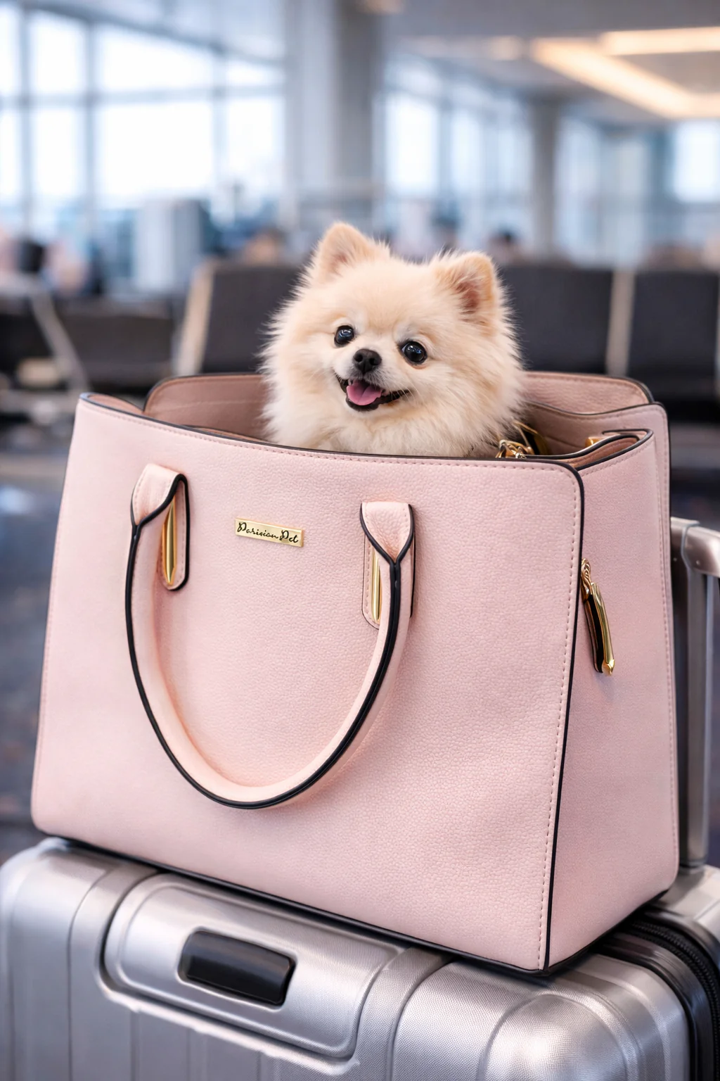 Parisian Pet Mallorca Carrier-Beige - Image 5