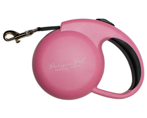 Parisian Pet Mini Retractable Leash-Pink