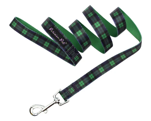 Parisian Pet Scottish Plaid Collar-Green - Image 3