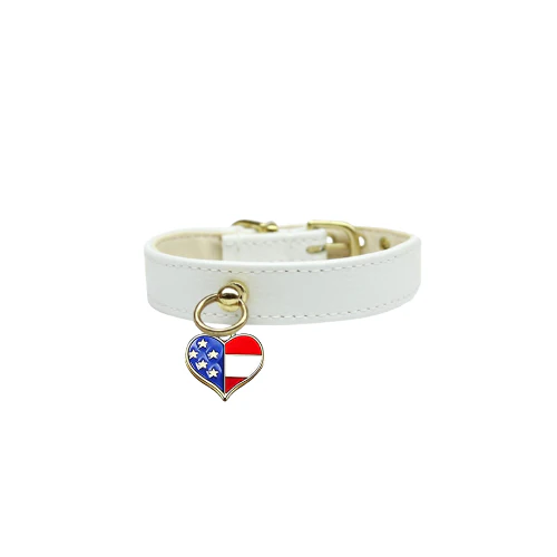 Bark 5th Ave., LLC Genuine Leather Dog Collar - Red - Image 2