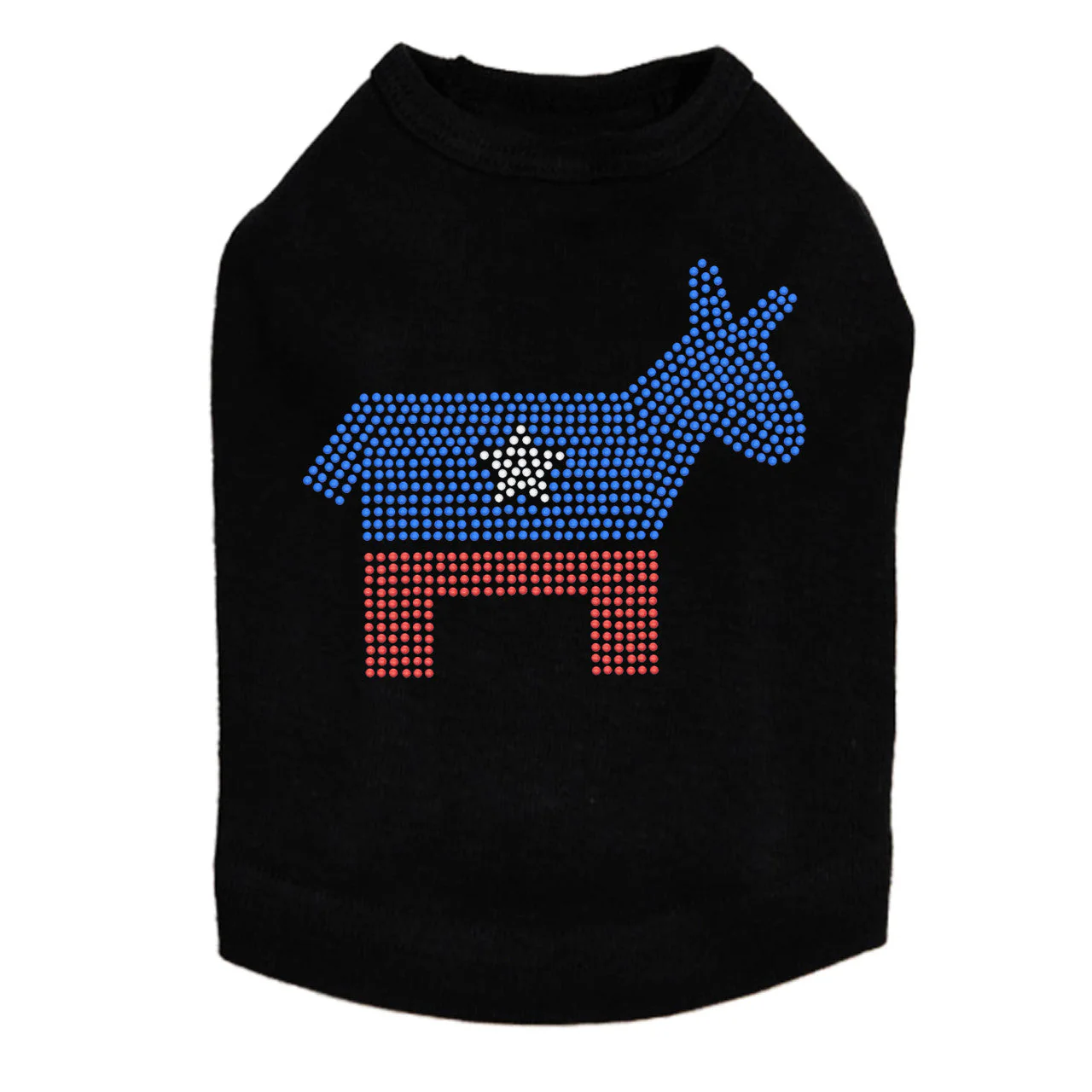 Patriotic Donkey - Dog Tank - Image 2