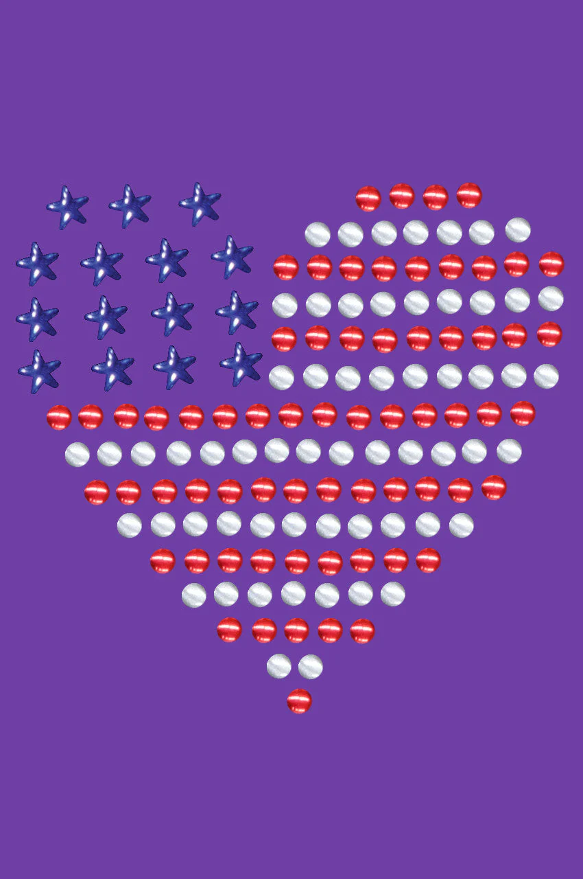 Patriotic Heart 1 Bandanna - Image 3