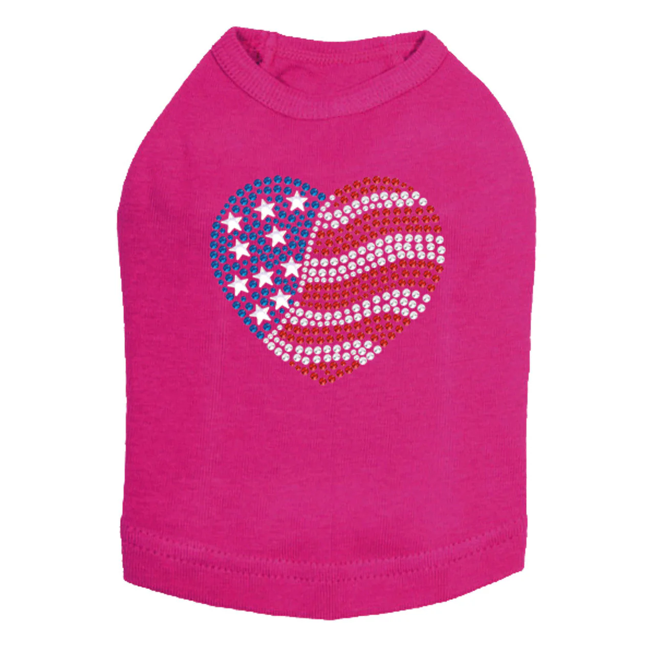 Patriotic Heart  2 - Dog Tank - Image 6