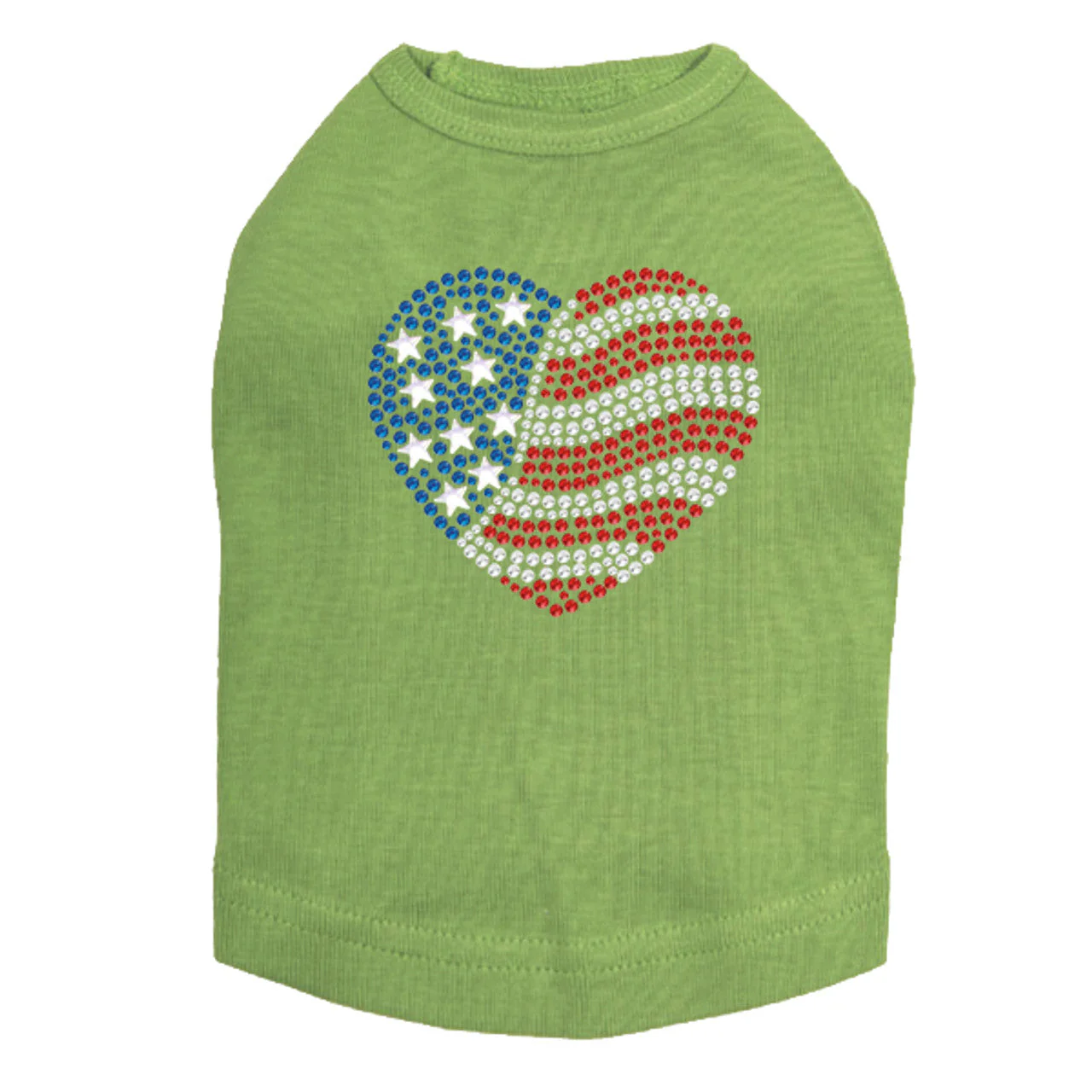 Patriotic Heart  2 - Dog Tank - Image 7