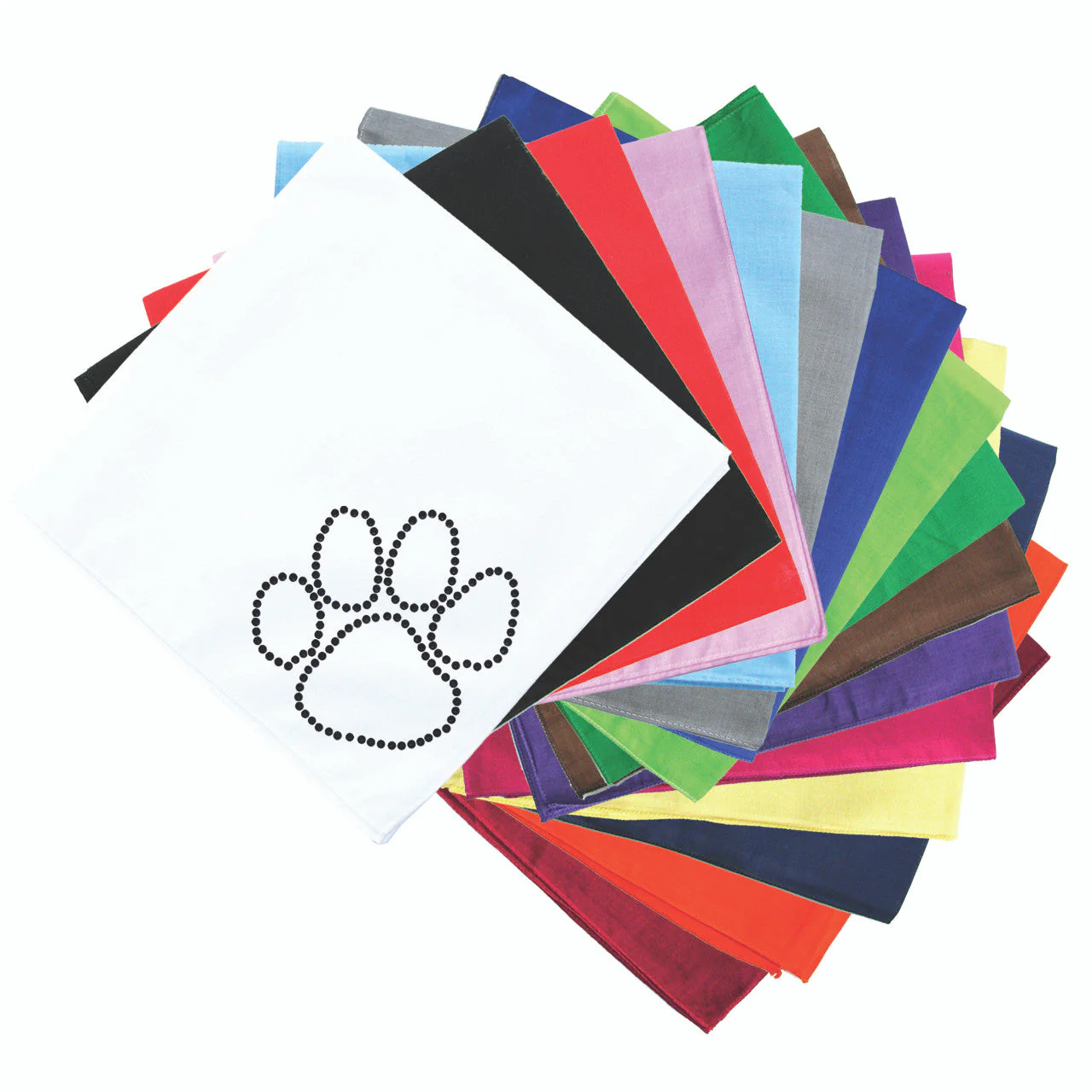 Paw (Black Nailheads) bandana