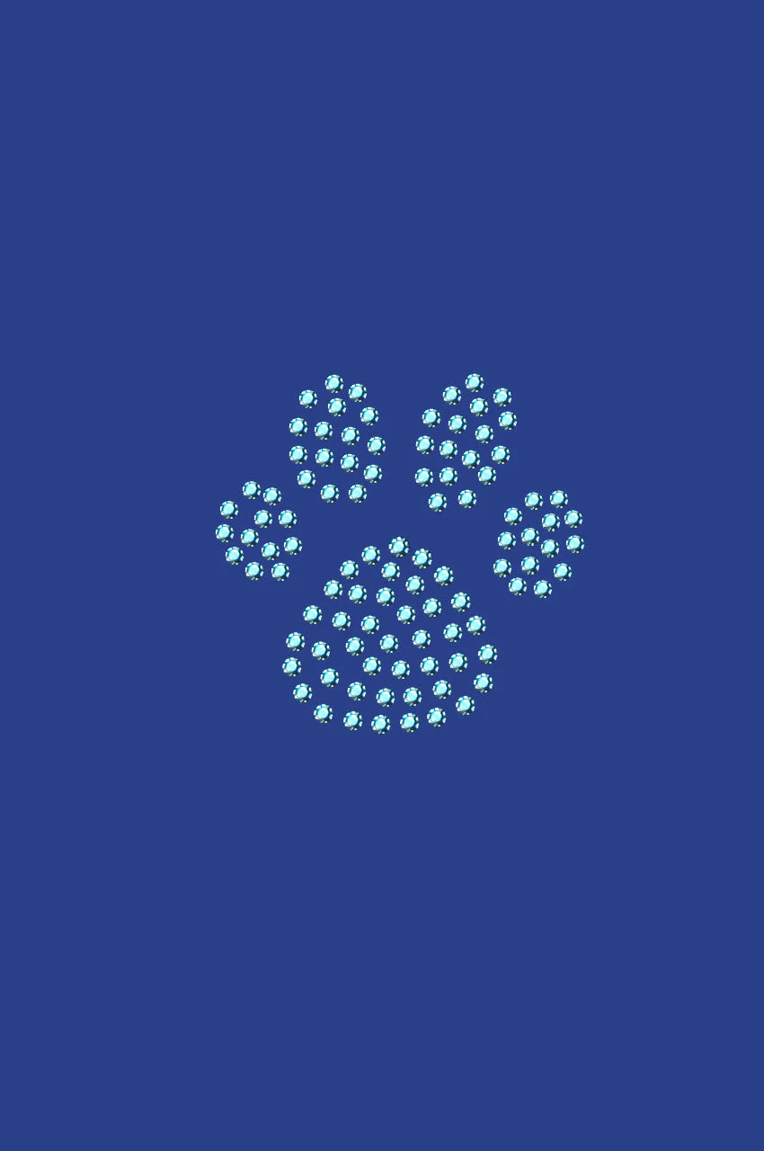 Paw (Blue Rhinestuds) bandana - Image 11