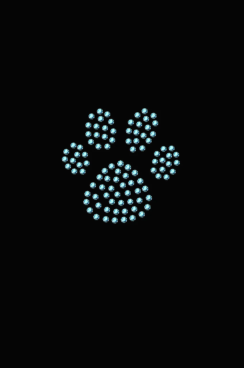 Paw (Blue Rhinestuds) bandana - Image 12