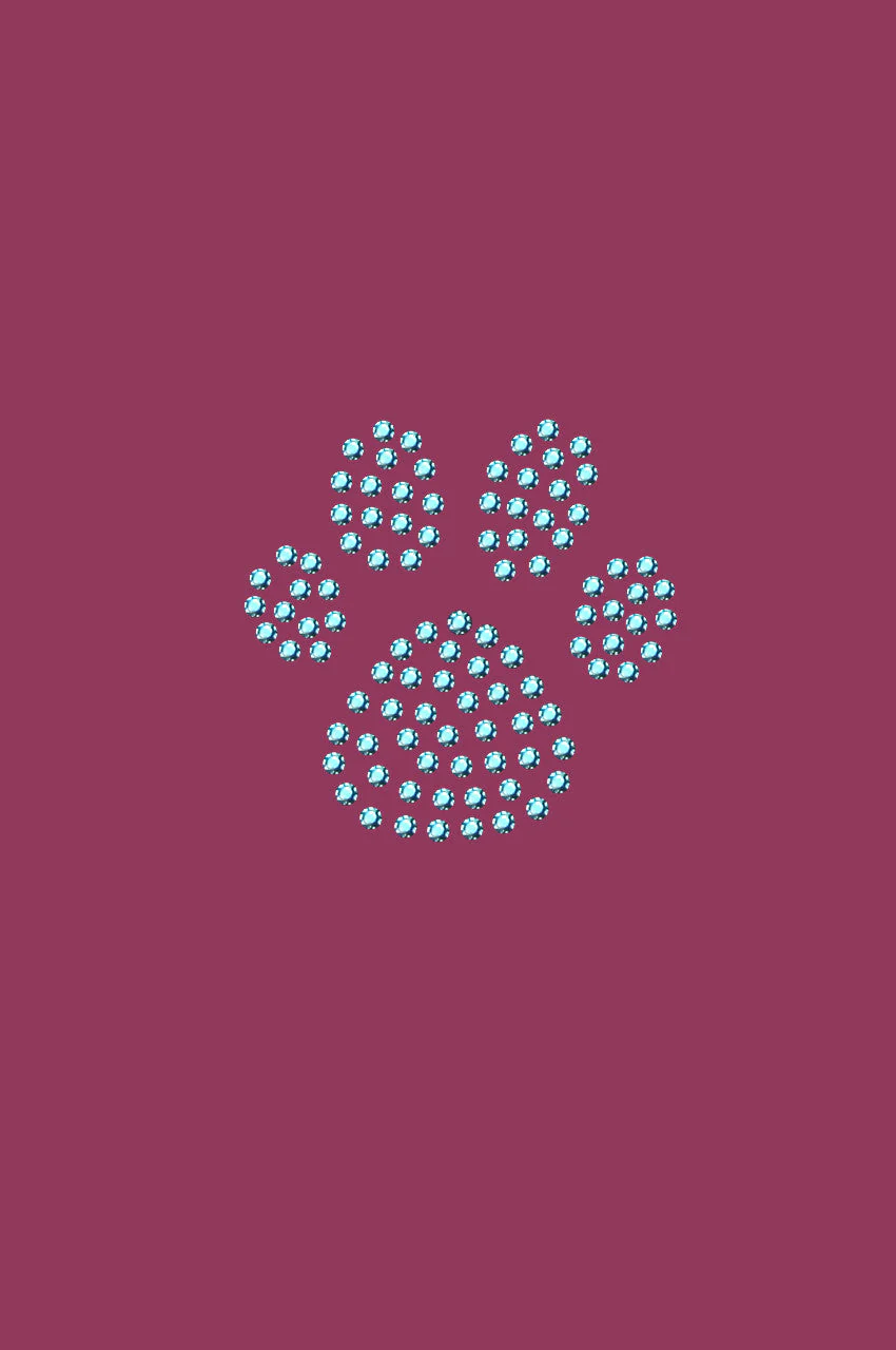 Paw (Blue Rhinestuds) bandana - Image 13