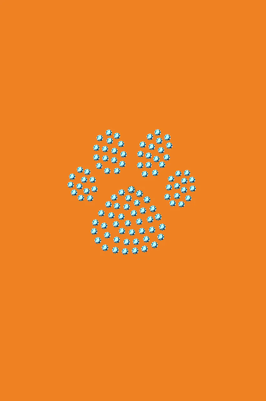Paw (Blue Rhinestuds) bandana - Image 5