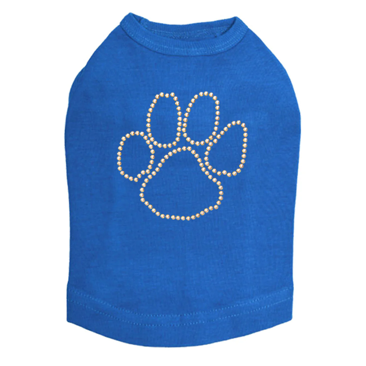Paw (Gold Nailheads) - Dog Tank - Image 11
