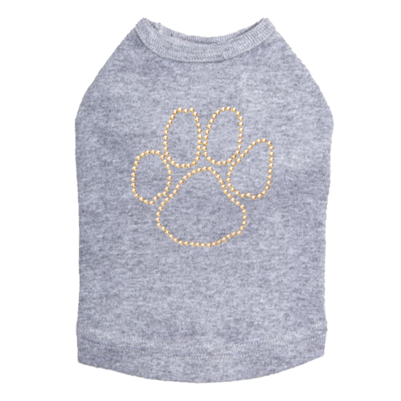 Paw (Gold Nailheads) - Dog Tank - Image 12