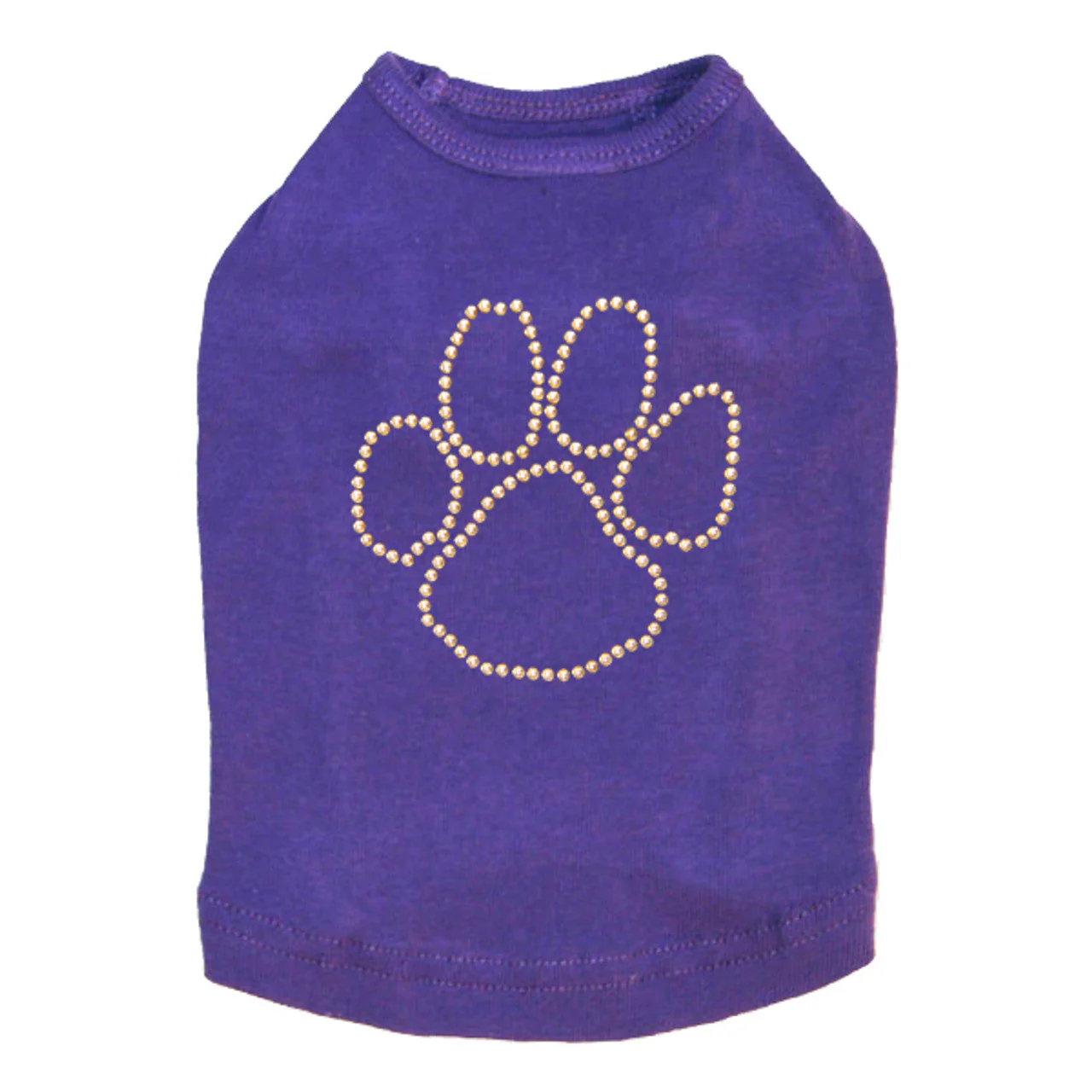Paw (Gold Nailheads) - Dog Tank - Image 8
