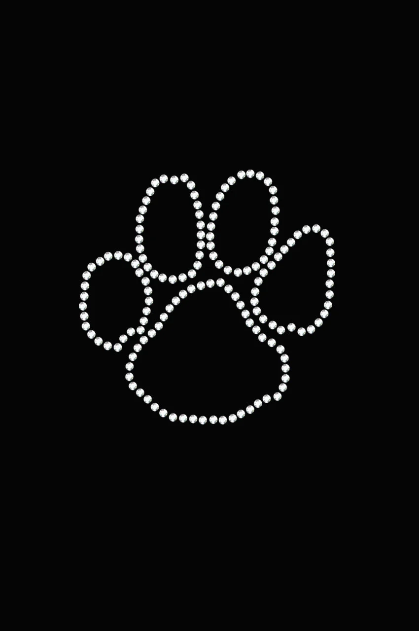Paw (Rhinestone Outline) bandana - Image 15